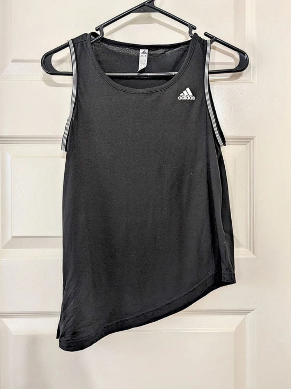 adidas Asymmetric Tank Top Athletic Tank Black XS